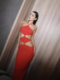2024 New Bandape Long Skirt Sexy Cut Out Party Dress