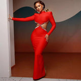 2025 New Fashion Temperament Diamond Design Sense Slimming Dress Black Big Show Back Dress