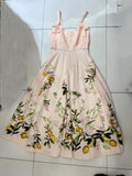 2024 New Sling Bow Retro Lemon Sicilian Style Black Dress