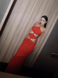 2024 New Bandape Long Skirt Sexy Cut Out Party Dress